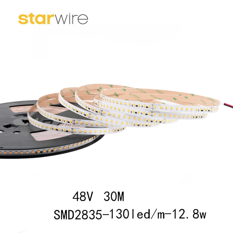 2835 LED Strip 130LEDs 24V 48V Flexible LED Strip Tape Lighting SMD 2835