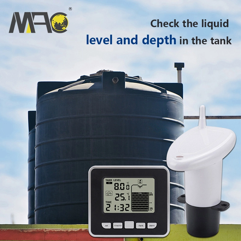 Wireless Ultrasonic Water Tank Liquid Level Depth Sensor