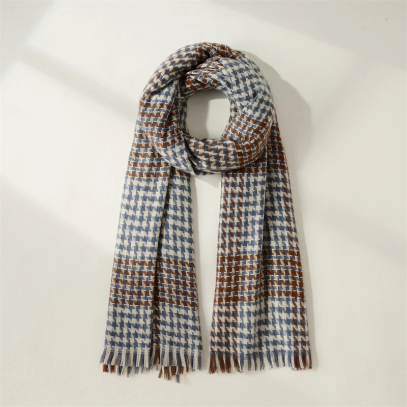 Unisex Style Winter Warm Plaid Fashion Style Scarf