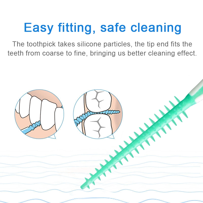 Cuidados orais Interdental Seco, em forma de Escova Interdental