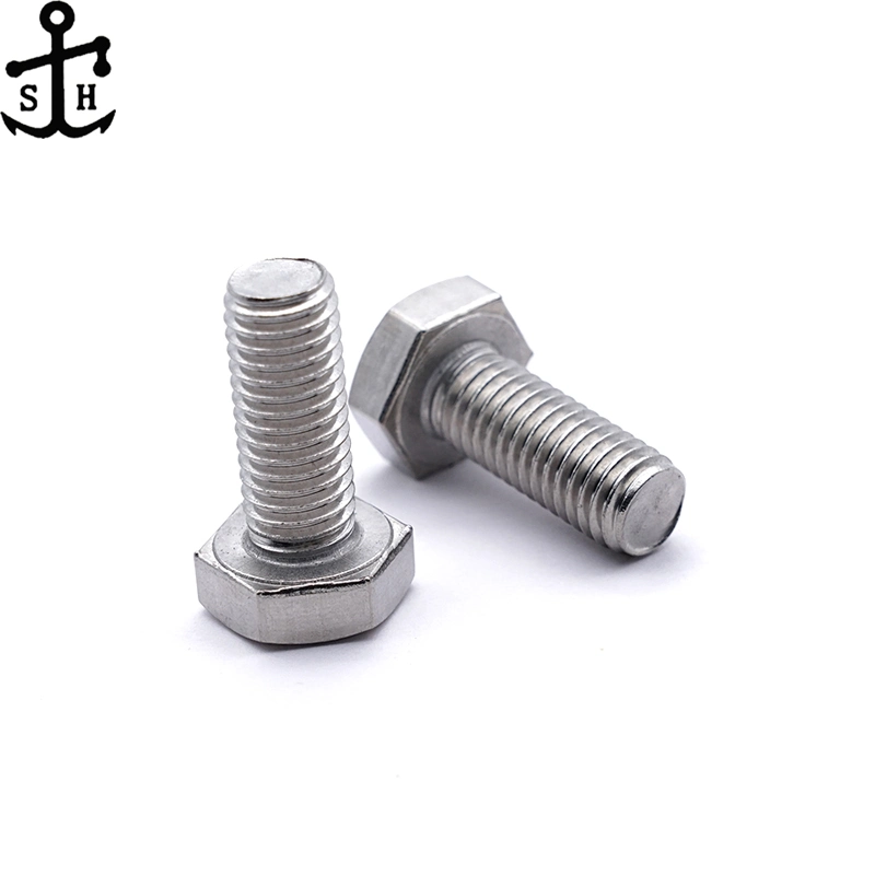 DIN933 Stainless Steel Hexagon Bolts Extra Short Hex Bolt Made in China