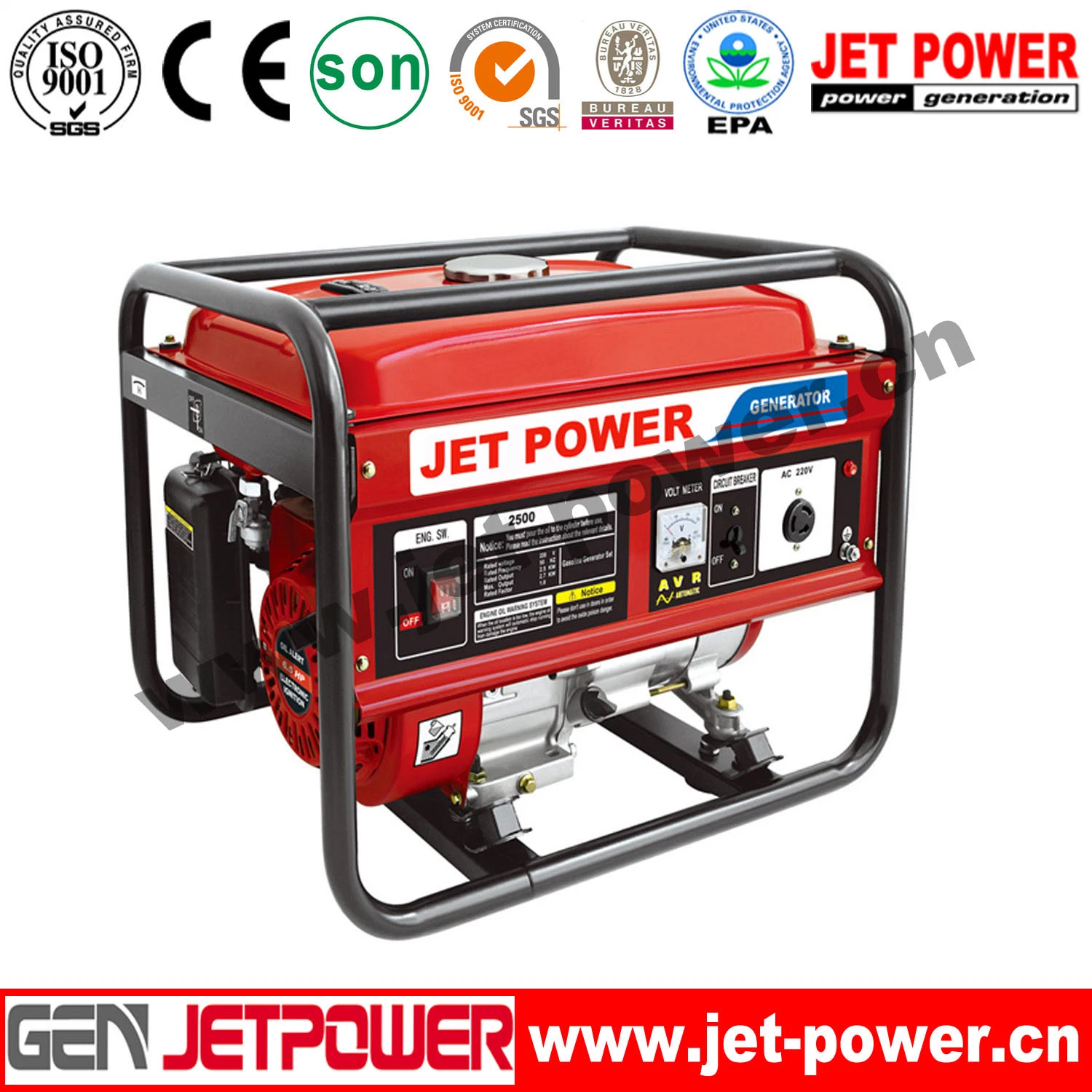 Ep6500 Max Power 5.5kw 5500W Prime Power 5kw 5000W Honda Gasoline Generator with Gx390 Honda Engine