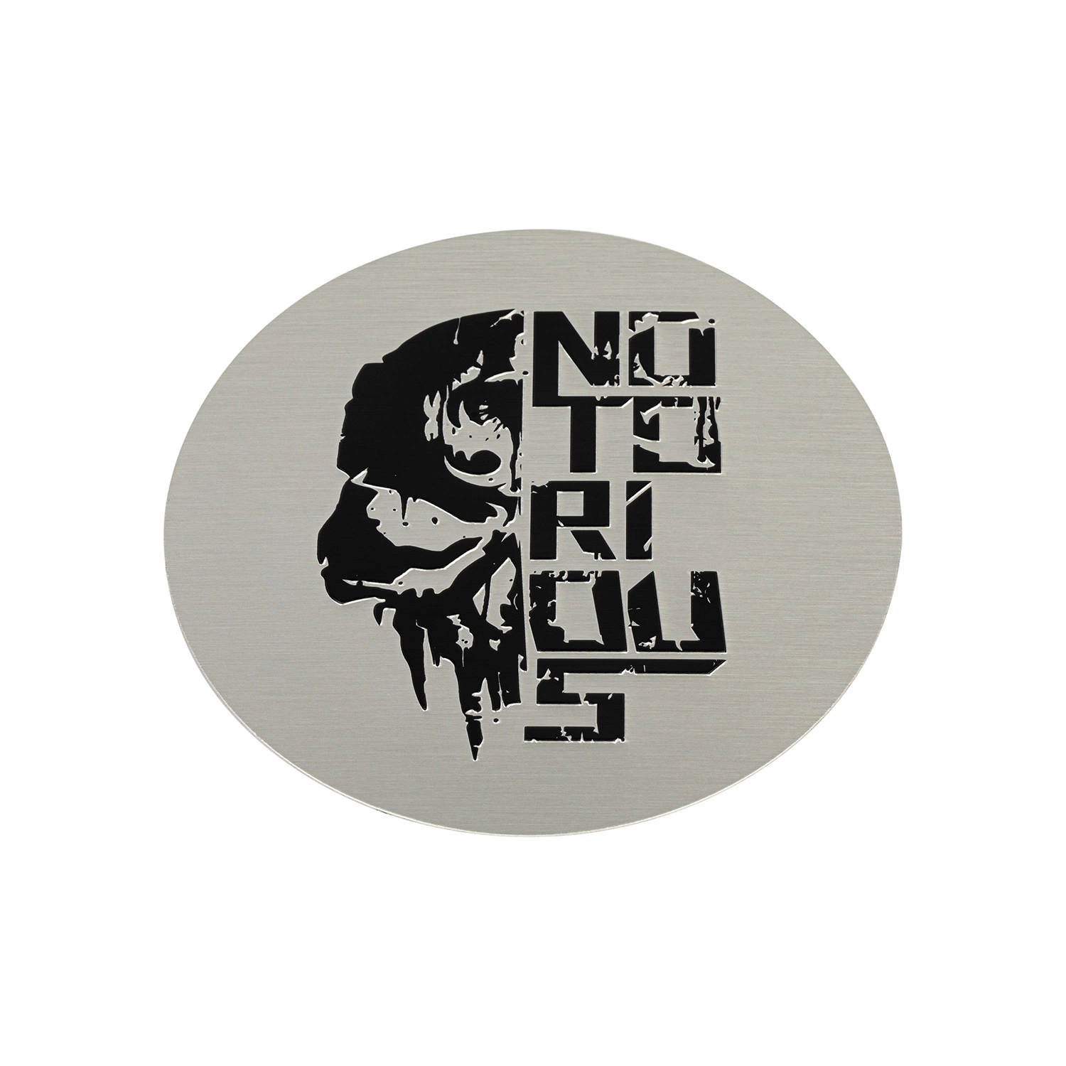 Metal Label Sticker Printing Embossed Brush Effect Nameplate Lalbel Logo Sticker
