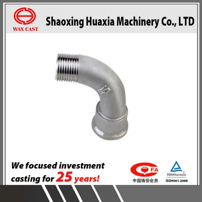 OEM Lost Wax Casting Investment Casting Valve Elbow 90degree Flanges