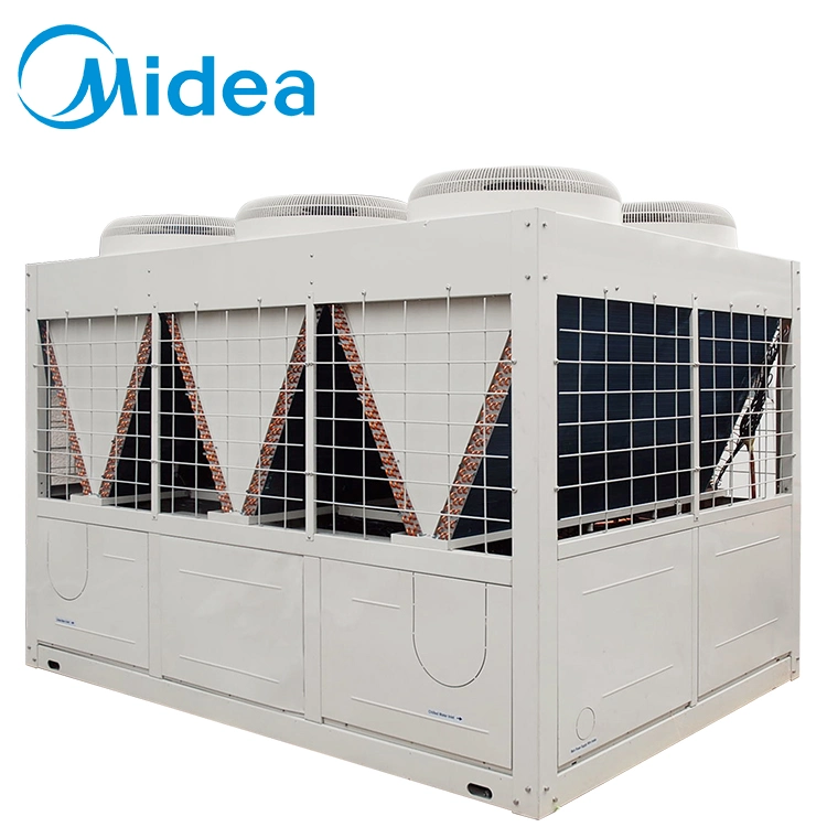 Midea CE Certificated Flexible Installation on Sail Central HVAC Modular Air Cooled Industrial Scroll Water Chiller Easy Control