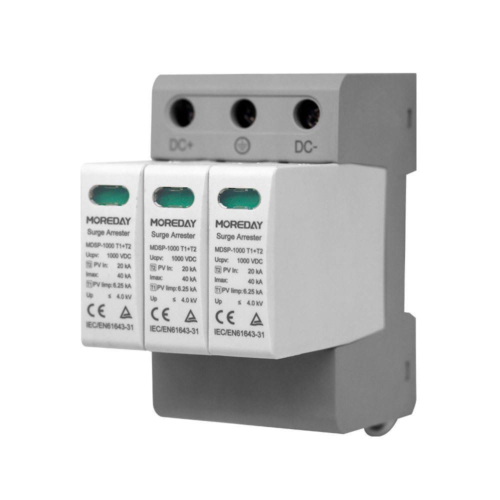 Componente electrónico SPD Tipo II T1 T2 protector de transitorios único Protector contra transitorios fase 3p