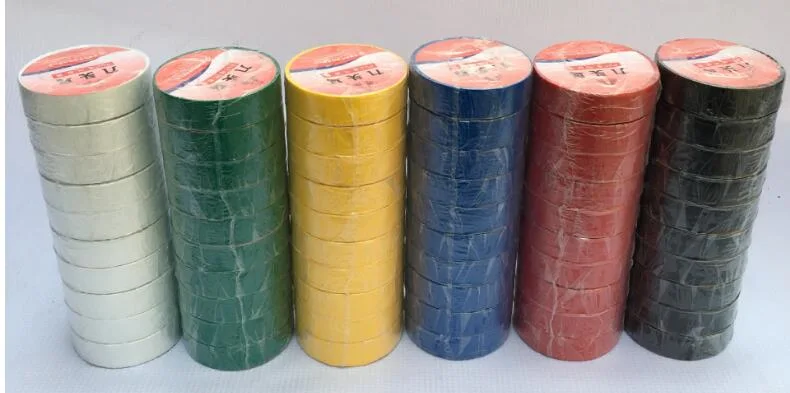 Colored Flame Retardant PVC Tape Waterproof Electric Black Insulation PVC Tape