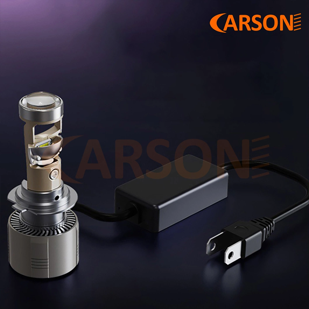 Projetor de tamanho mini Carson M22s-H7 de alta potência, luz LED automática Lâmpada para automóvel