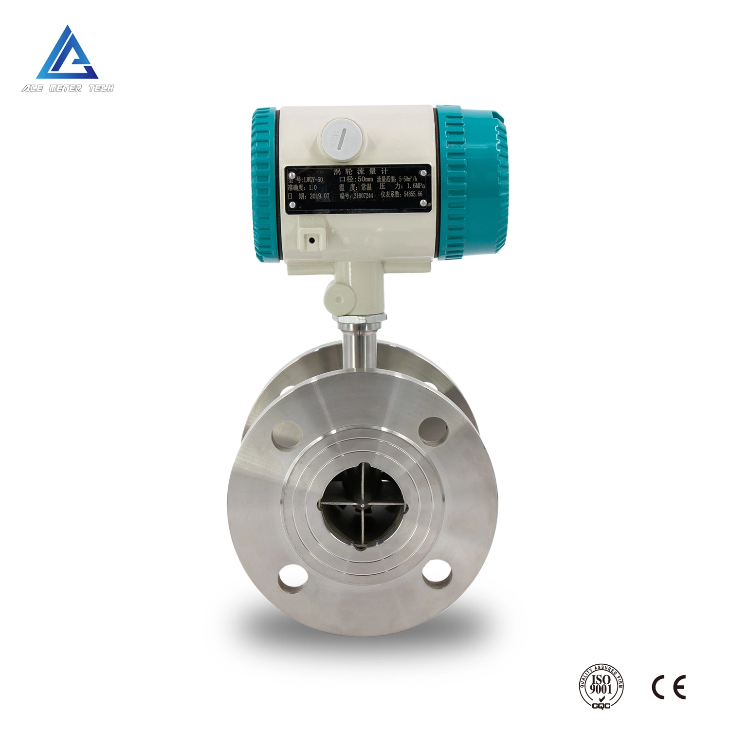 Pn16 Flange Oil Flowmeter Liquid Turbine Flow Meter for Diesel