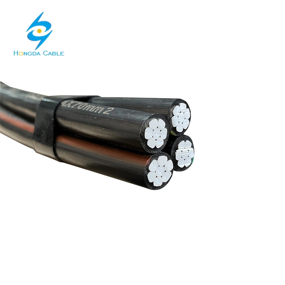 Cable trenzado de Bt aislada de sobrecarga de 4x16mm2 Alu estándar NFC