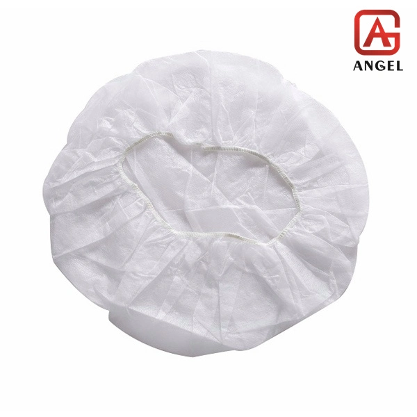 Disposable White/Blue 100%PP Nonwoven Fabric Disposable Cap