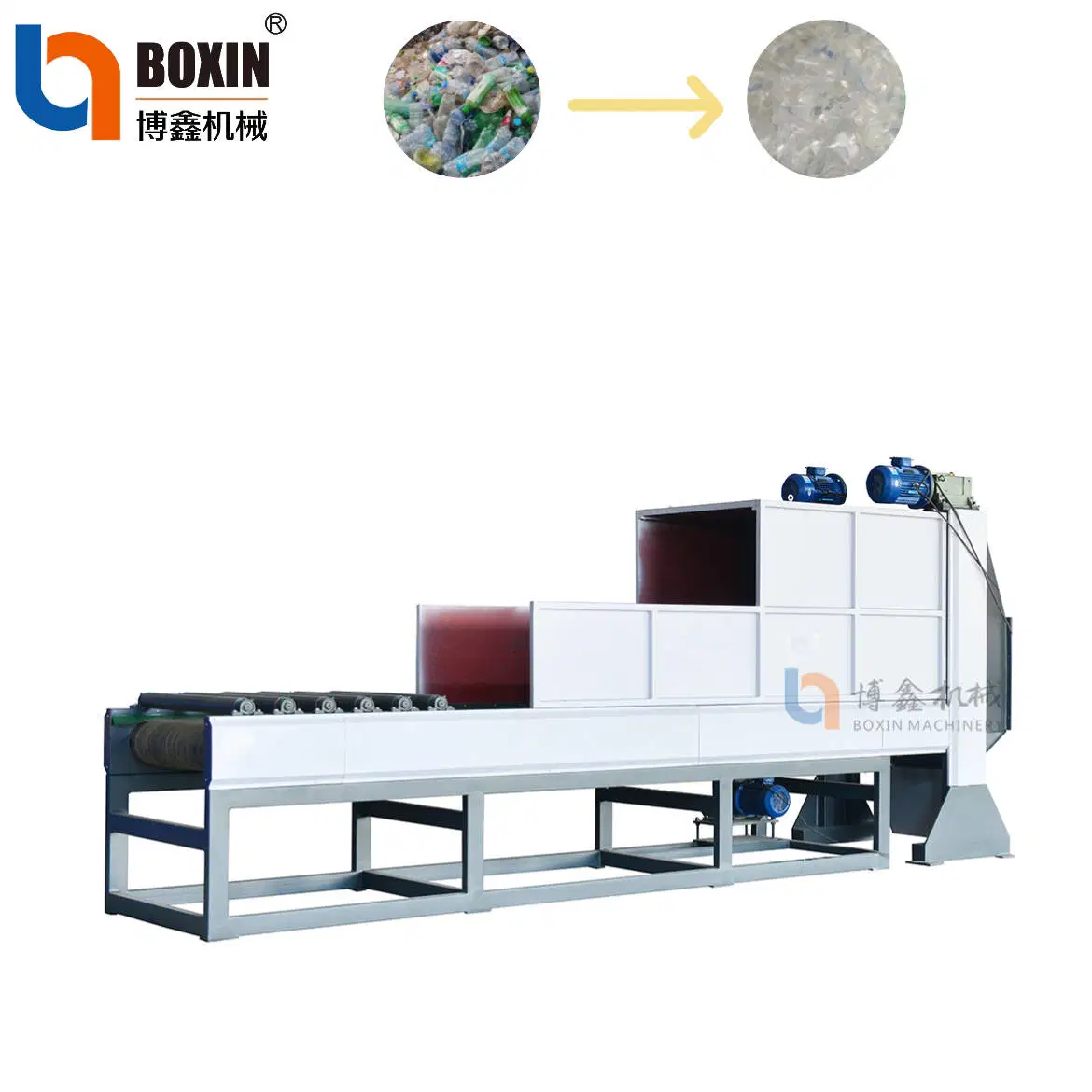 Pet Bottles Plastic Recycle Machinery Equipments for Waste Plastic Crushing Washing Drying