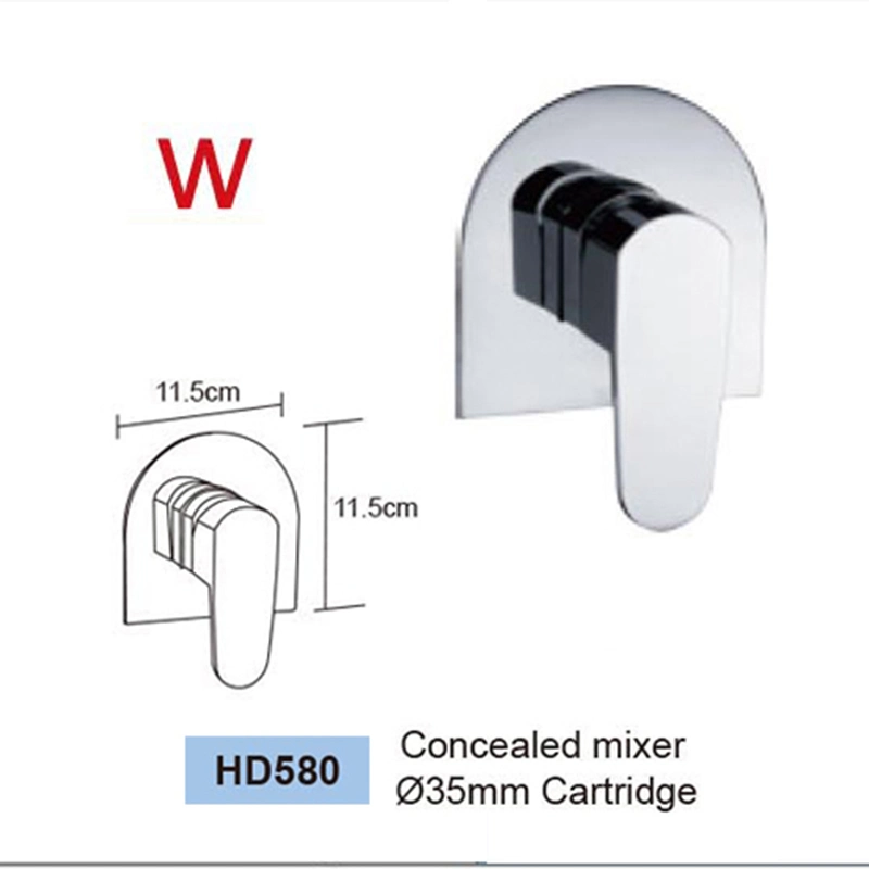 Sanitary Ware Wall Mounted Square Shower Bathtub Mixer (HD4150)