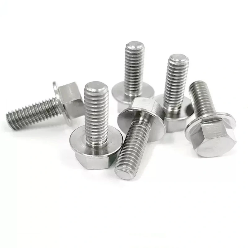 Support Customized Titanium Bolts Titanium Alloy Flange Bolts Titanium Hexagonal Flange Bolt