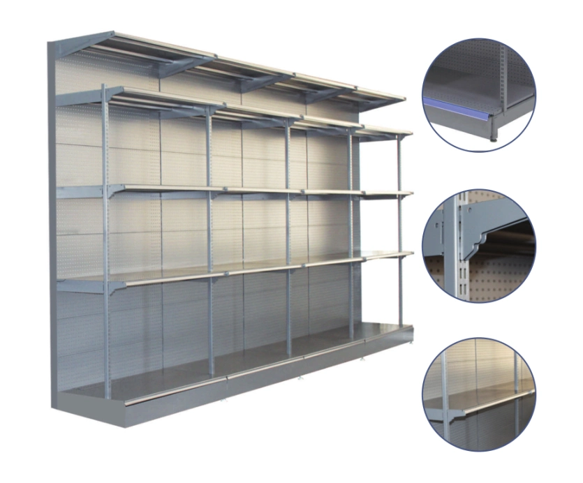 Factory Wholesale/Supplier Double Sided Shopping Mall Modern Display Stand Racks Storage Shelf