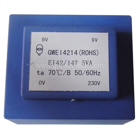 230V 9V AC Ei30 1.5va Low Frequency Encapsulated Ei Transformer