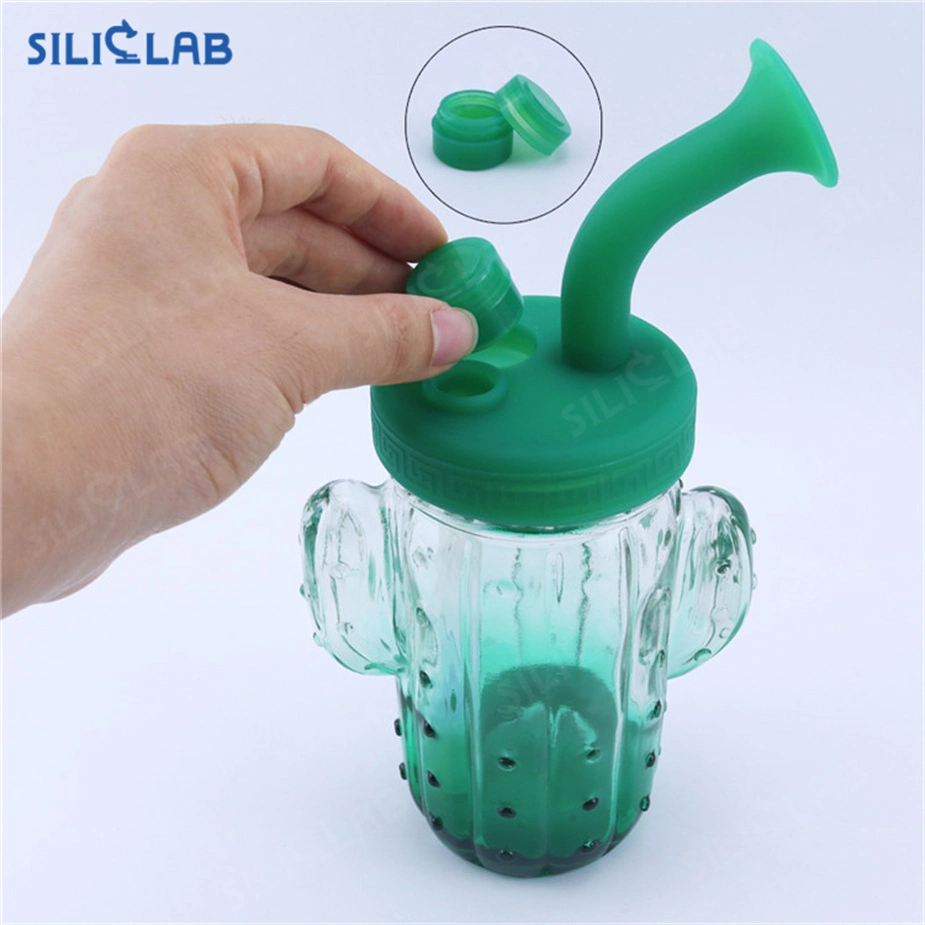 Cactus Glass Mug DAB Rig Tobacco Herb Smoking Water Pipe