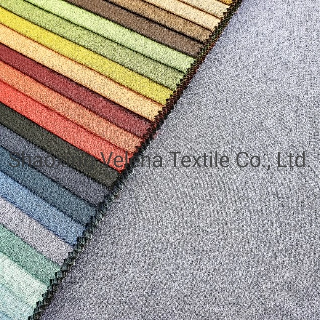 Hot Sale Low Price 100% Polyester Linen Look Fabric for Upholstery Sofa Curtain Furniture Home Textile Fabric