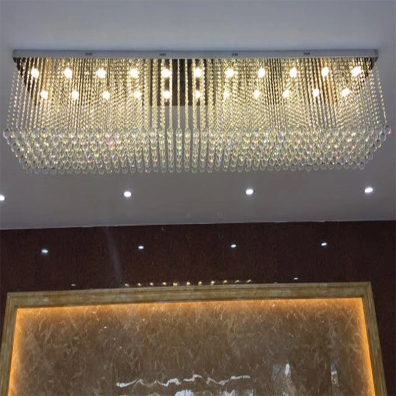 Dangling Crystal Long Ceiling Lamp Fixtures House Project Lighting Fixtures (WH-CA-36)