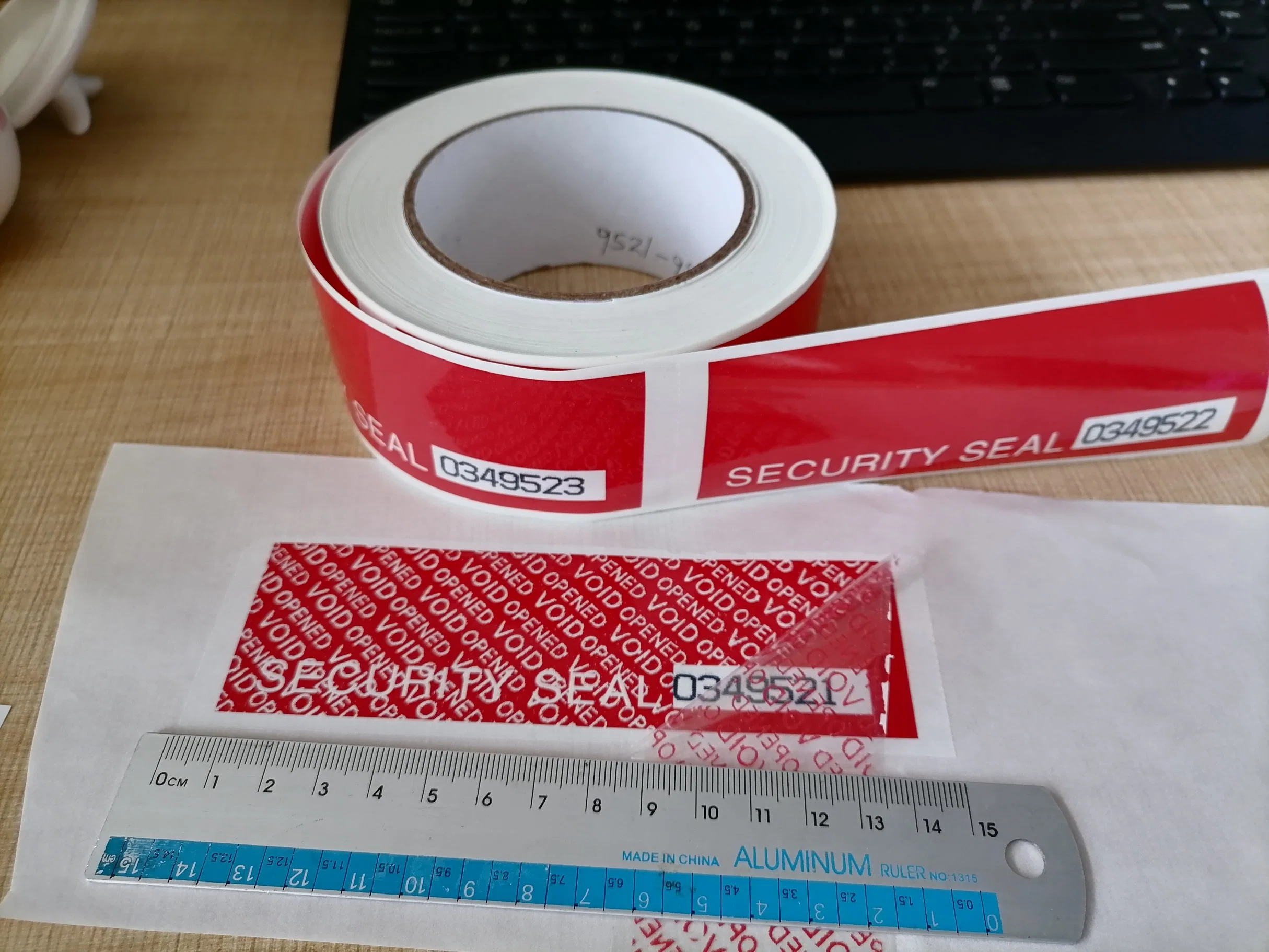 Total Transfer Warranty Void If Seal Broken Stickers Anti Security Void Seal Tape