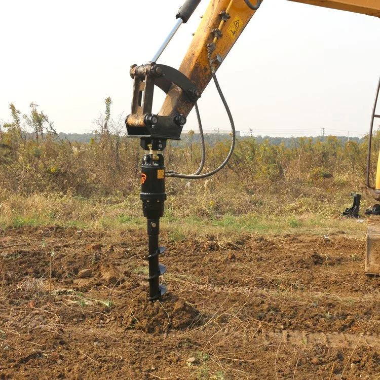 Herramientas de excavación del jardín de la tierra de perforación hidráulico del sinfín de excavadora para