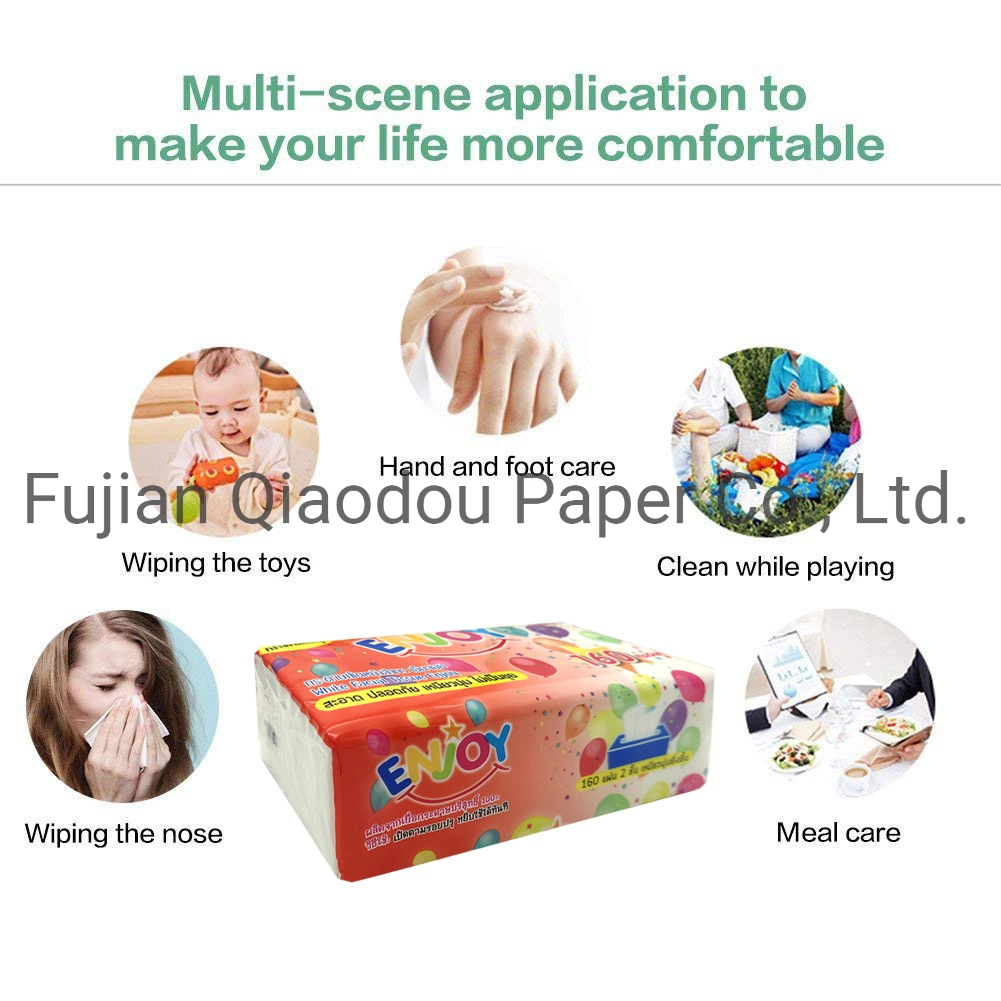 Weiche Papier Handtücher Hohe Qualität 2 Ply Soft Pack Gesichtsbehandlung Tissue-Papier