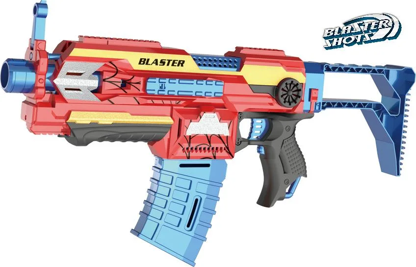 Pistola de Juguete Blaster Shots, Motorizada y de Disparo Automático Eléctrico, Compatible con Pistolas de Juguete Nerf