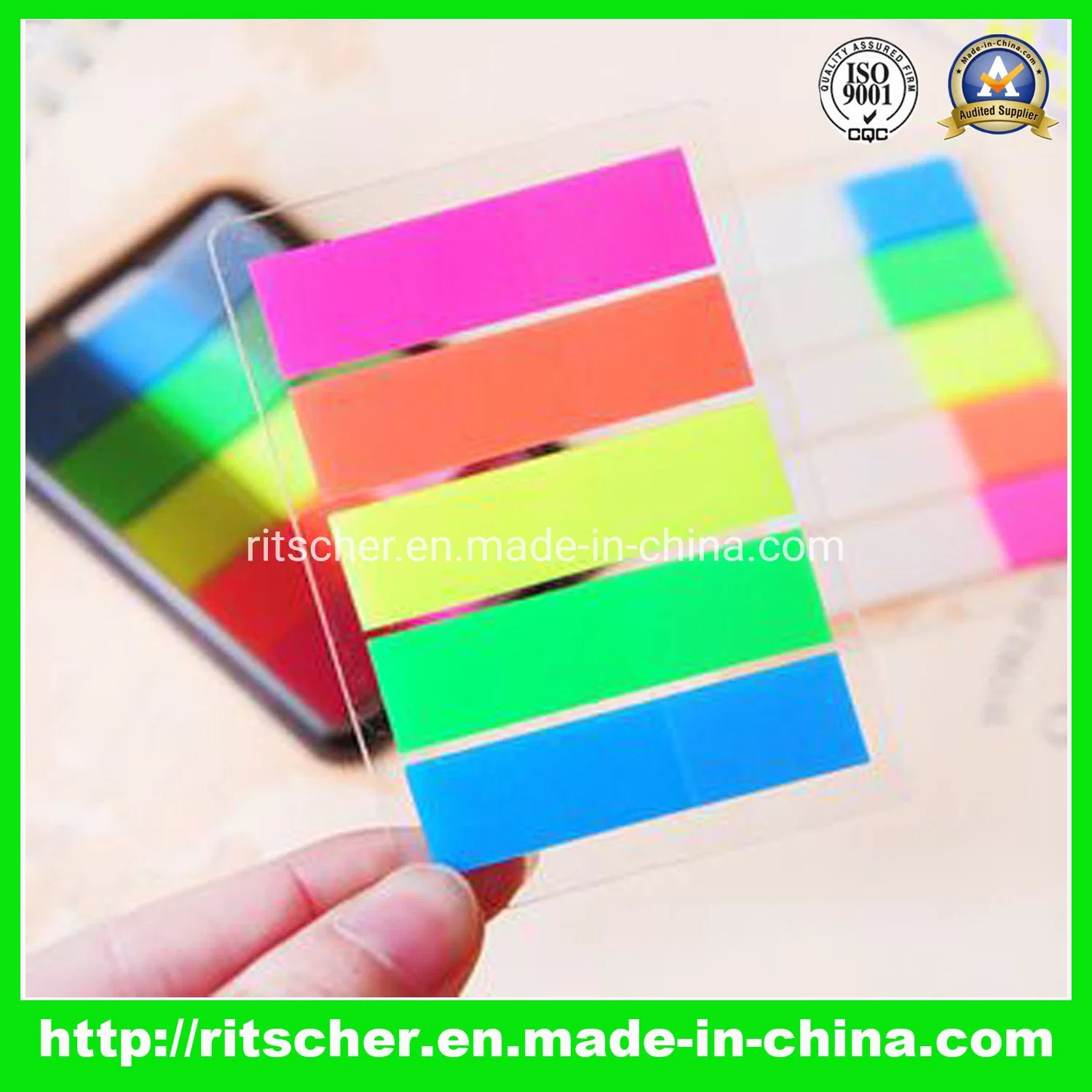 Stationery & Gift Series Plastic Self-Adhesive and Customized Pet Sticky Notes