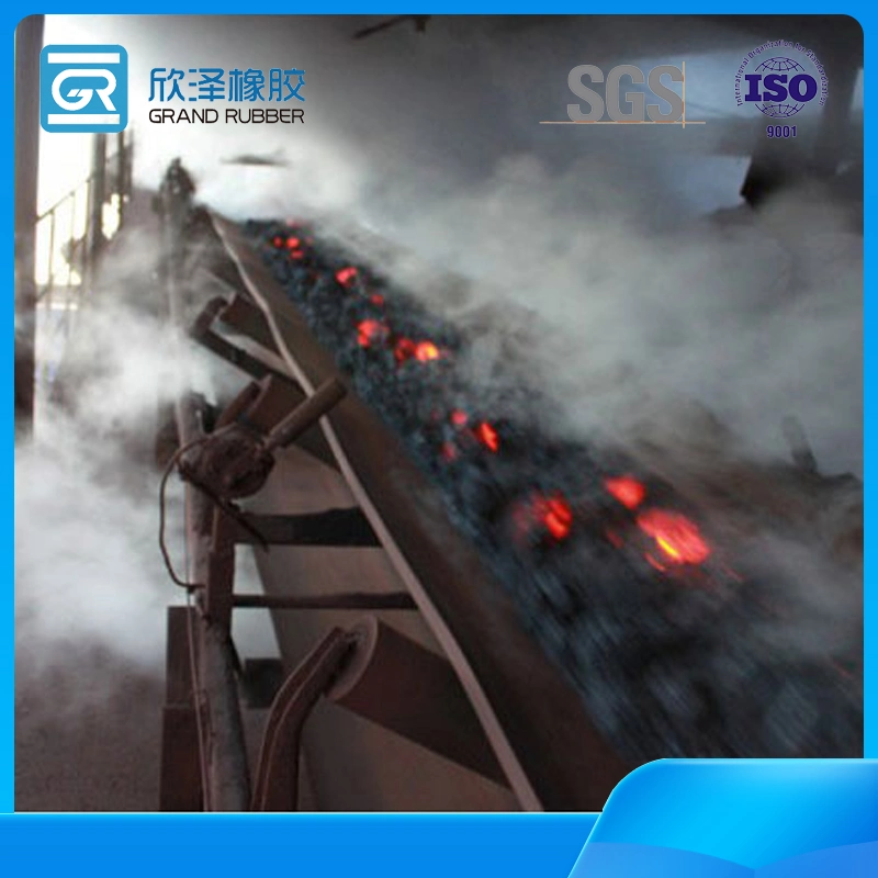 Ep-100 Flame-Retardant/Heat-Resistant Fabric Conveyor Belt for Sand/Ore/Stone/Coal Heat-Resistant Rubber Belt