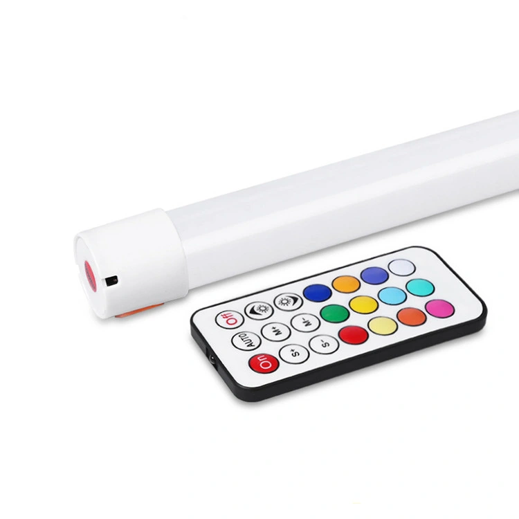 Handheld Portable USB Rechargeable Remote Control LED RGB Tube