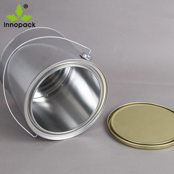 Round Custom Paint Oil Metal Tin Can with Lid Packaging