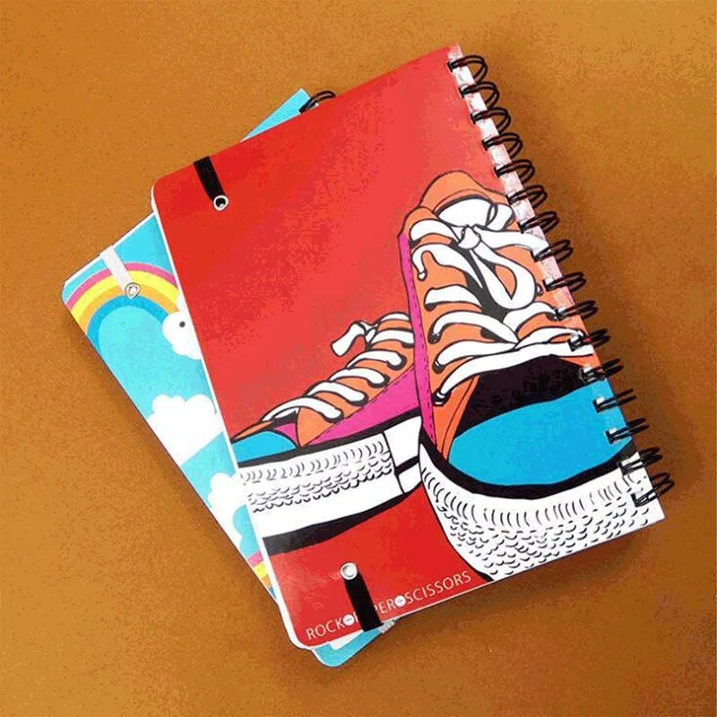 New Style Elastic Band Notebooks Student Spiral Notebook