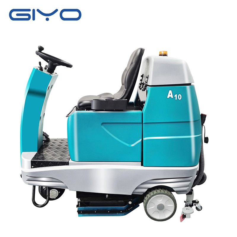 Double Brushes Airport Ride on Electric Washing Floor Cleaning Machine