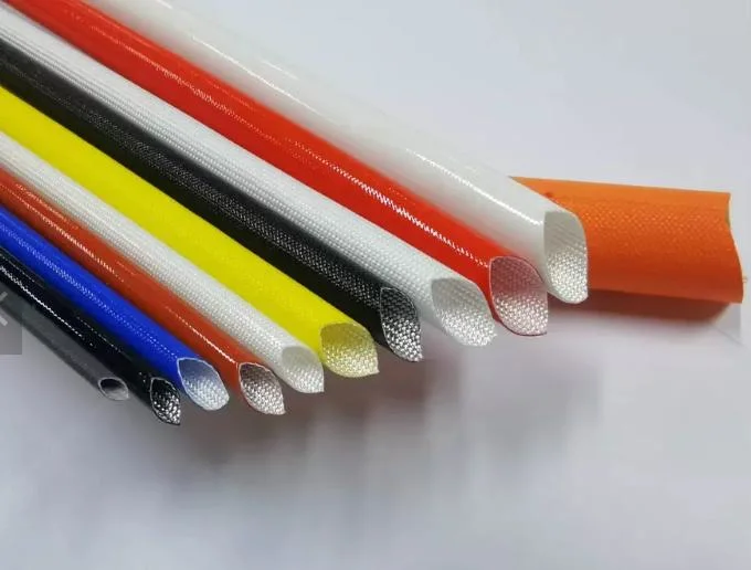 2.5kv/4kv Insulation Fiberglass Sleeving Silicone Coated Fiberglass Sleeve