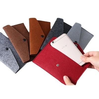 OEM/ODM Newest Style Competitive Price Personalized Environmentally Felt Mobile Phone Bags