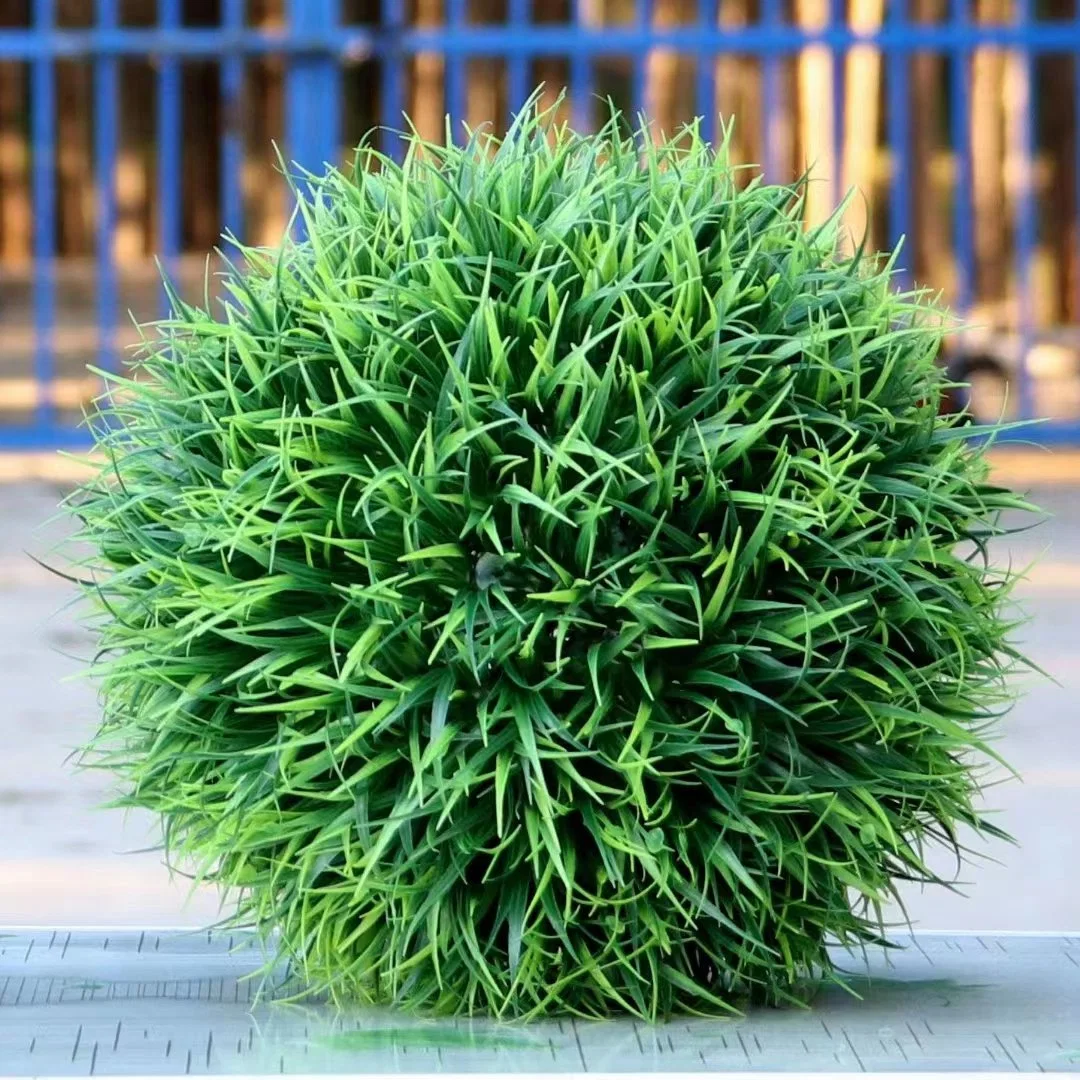 Vente en gros Milan Buxus ball Topiary Boxwood plastique décoratif Vert artificiel Balle à herbe