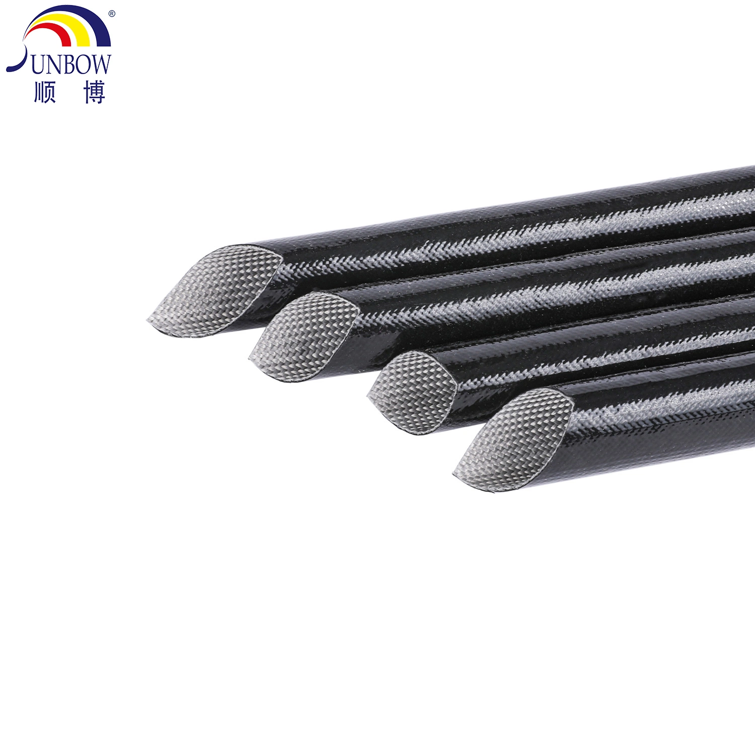 Sunbow 7kv Electric Wire Insulation Glass Fiber Braided Silicone Fiberglass Sleeve