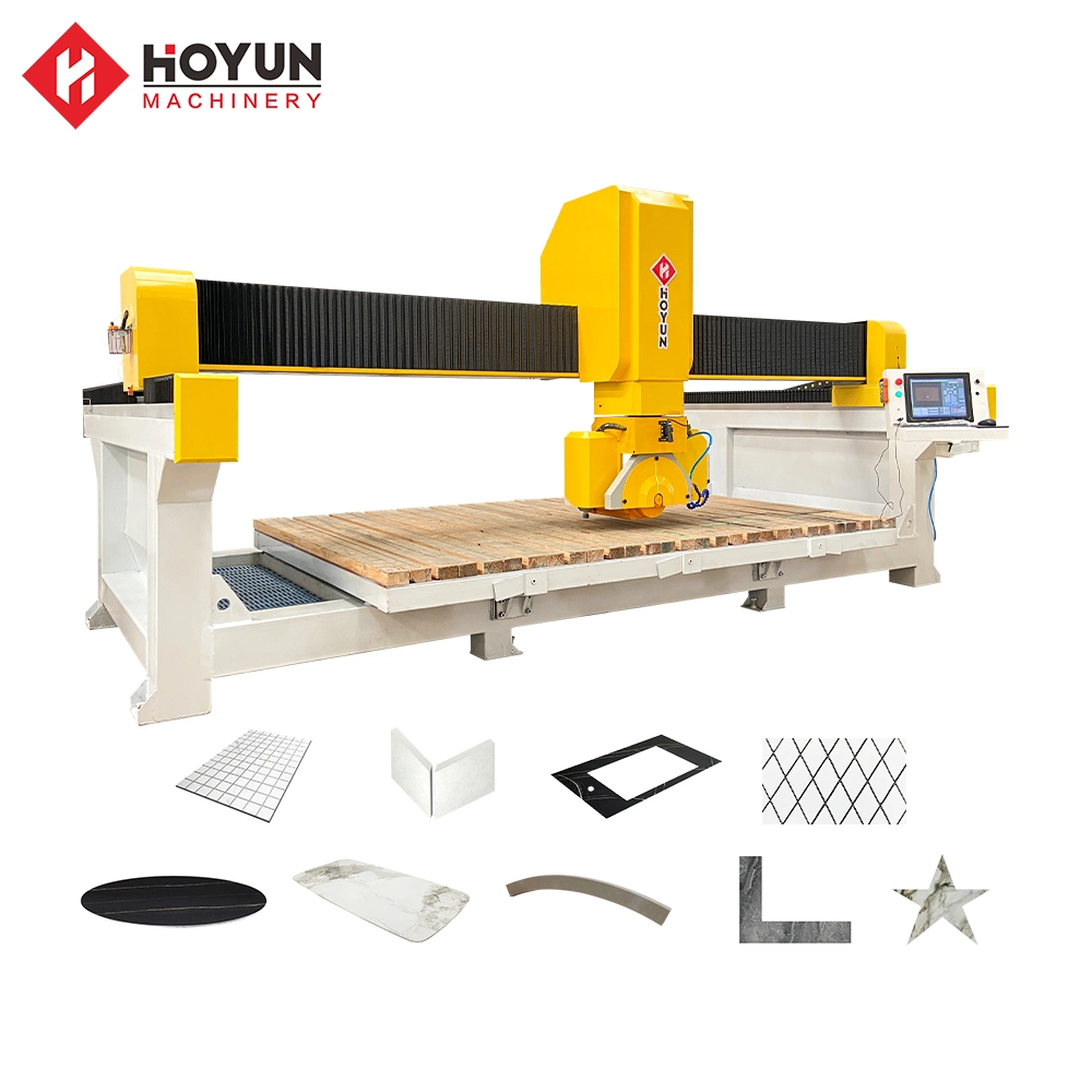 Stone Machinery Infrared Bridge Saw Laser Stone Tile Cutter CNC Cutting Machine for Marble, Granite, Quartz Kitchen Countertop Making