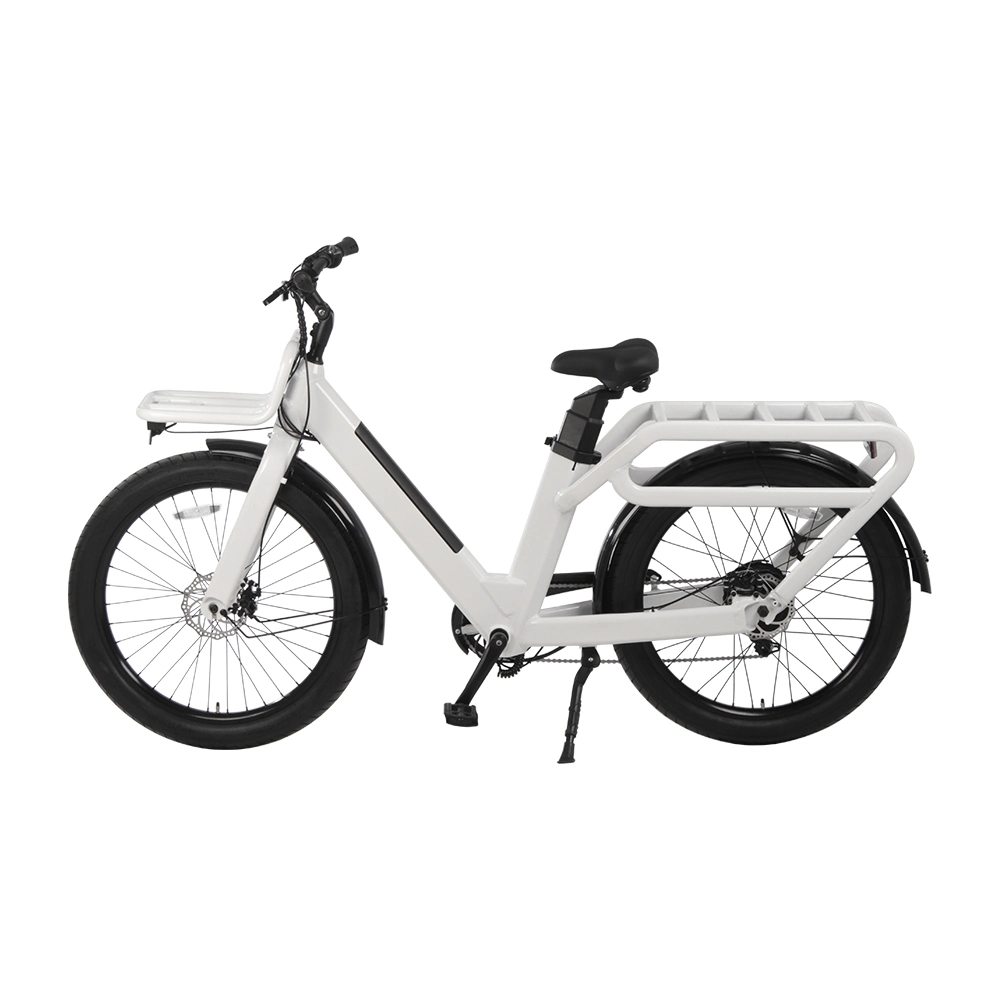 2022 Fast Food Delivery 32ah+16ah 48V Double Lithium Batteries 500W Motor Food Delivery Electric Bike Cargo Electric Utility Bike