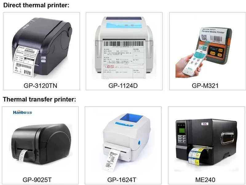 Wireless Mini Portable Printer Label 80mm Customized Direct Thermal Barcode Sticker Label