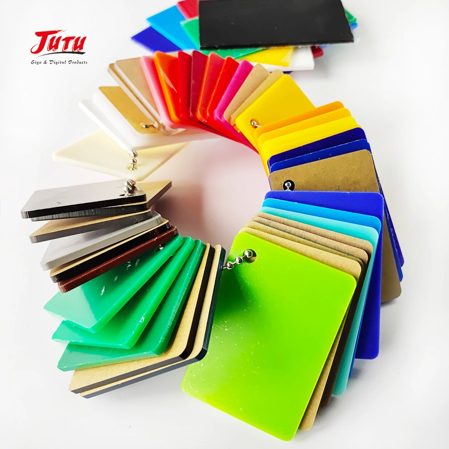 Jutu Factory Price Unbreakable Translucent Acrylic Sheet Color Plastic Board PMMA