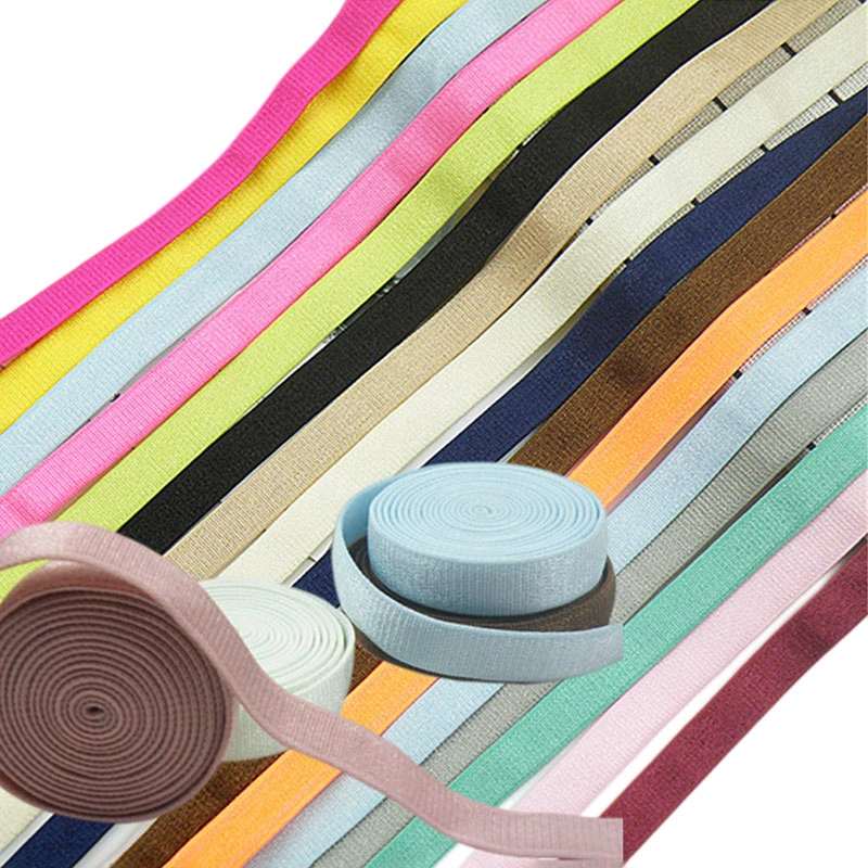 The Latest Customized Jacquard Logo Nylon Polyester Soft Elastic Band Webbing Strap Bra Strap Elastic