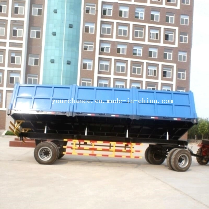 Hot Selling Farm Machinery 7cx-20t 20tons 2 Axle 8 Wheel 3 Way Tipping Heavy Duty Agricultural Farm Trailer