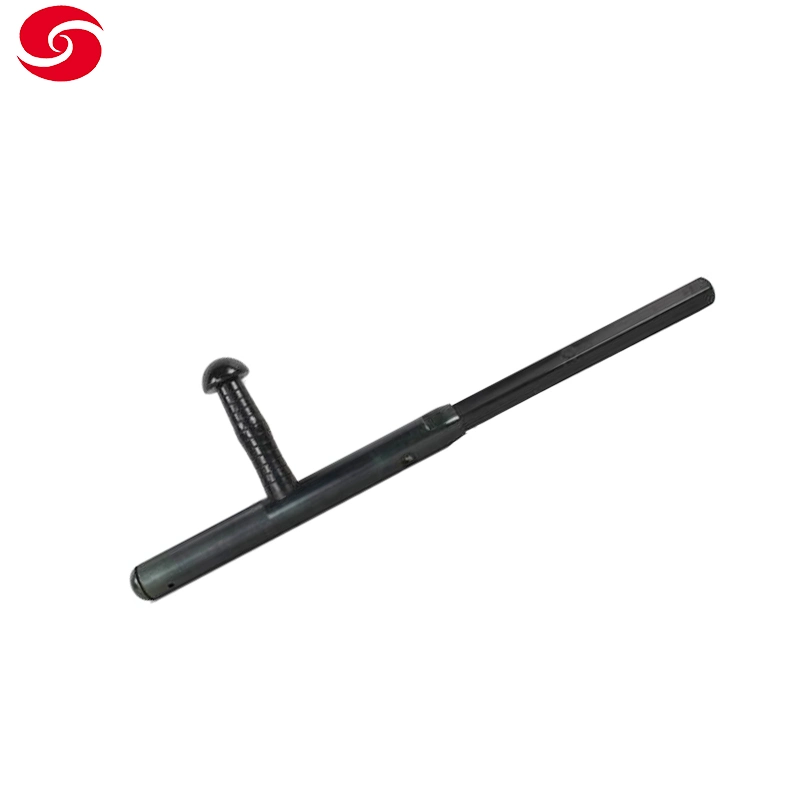 Anti Riot Black PC Police Expandable Baton with Side Handle