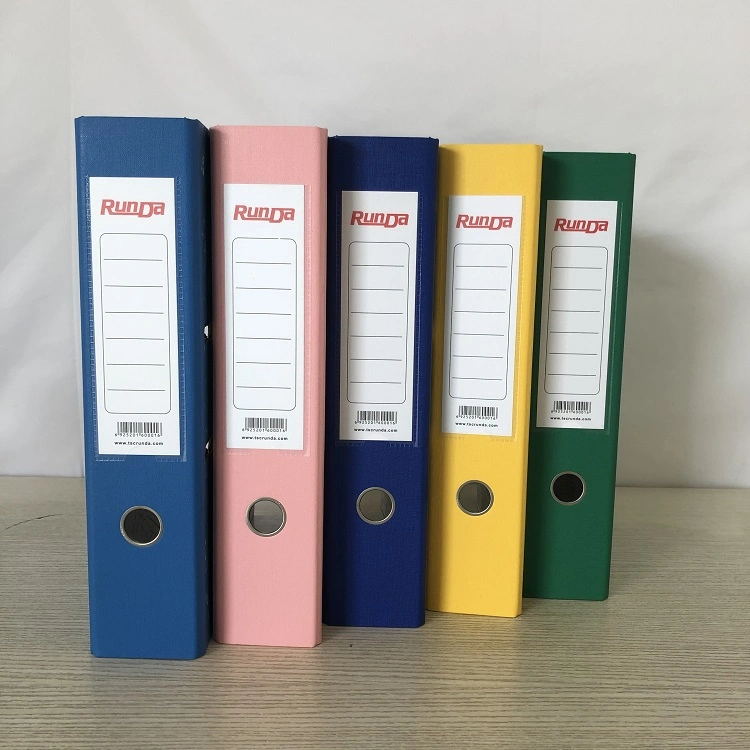 3"FC Colorful Marble Paper Lever Arch File with PVC Spine
