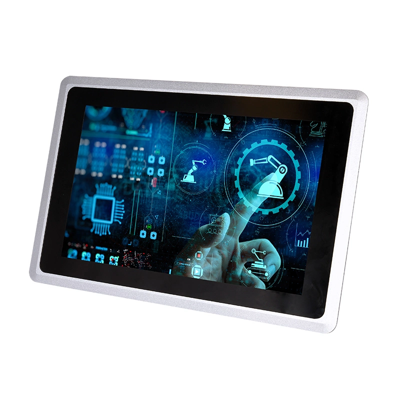 Industrial 10.1 Inch 10 Points Capacitive Touch Panel PC Full Screen 4 COM HD Dp Gpio 2 LAN Gpio