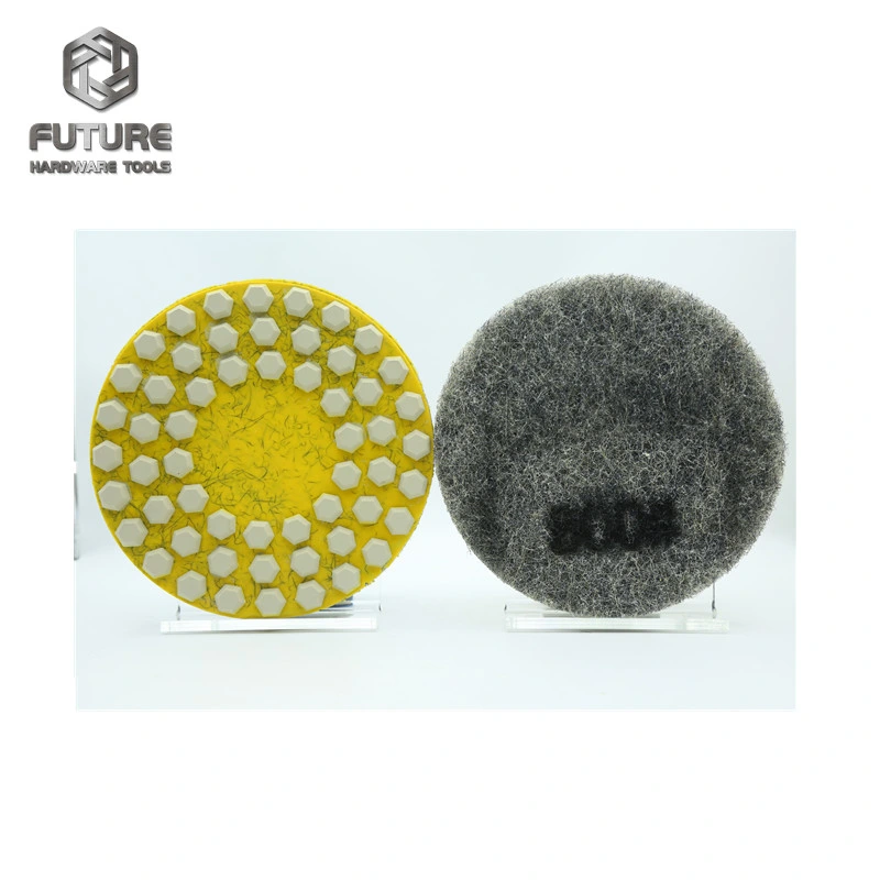 17inch Brunishing Cleaning Abrasive Resin Diamond Ceramic Polishing Pads for Concrete