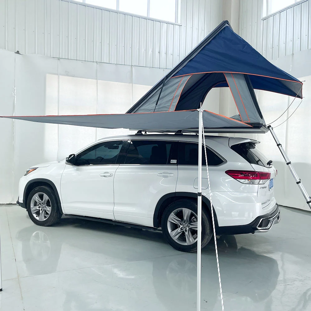 Custom Outdoor SUV Car Camp aluminio 4X4 plegable Hard Shell Triangle Car Alu cabina techo Top Tent