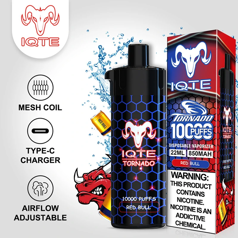 French Vape Aroma King Iqte Tornado 10000 Puffs Disposable/Chargeable Wholesale/Supplier