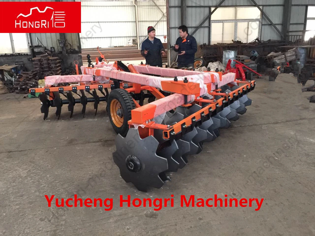 Hydraulic Trailed Heavy Duty Disc Harrow for 80-100HP Farm Tractor